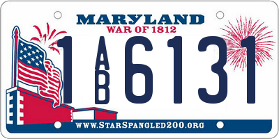 MD license plate 1AB6131