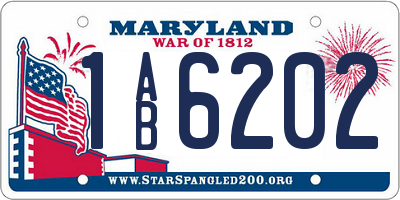 MD license plate 1AB6202
