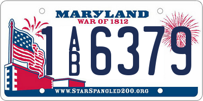 MD license plate 1AB6379