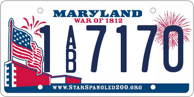 MD license plate 1AB7170