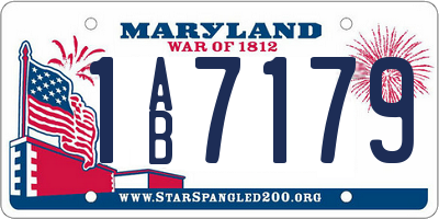 MD license plate 1AB7179