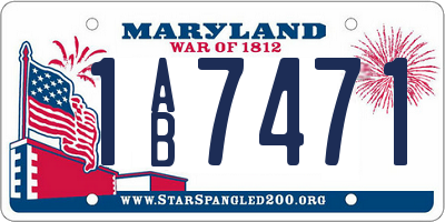 MD license plate 1AB7471