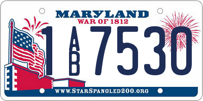 MD license plate 1AB7530