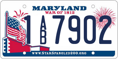 MD license plate 1AB7902