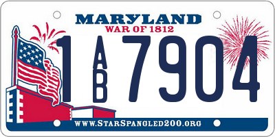 MD license plate 1AB7904