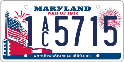 MD license plate 1AC5715
