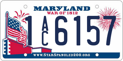 MD license plate 1AC6157