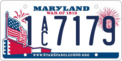 MD license plate 1AC7179
