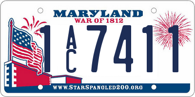 MD license plate 1AC7411