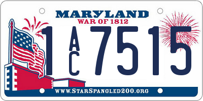 MD license plate 1AC7515