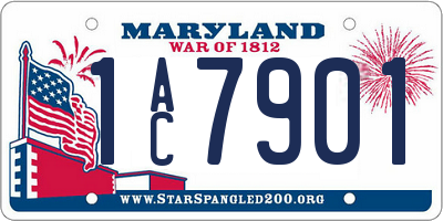 MD license plate 1AC7901
