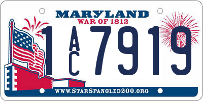MD license plate 1AC7919