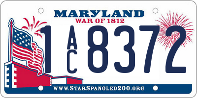 MD license plate 1AC8372