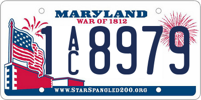 MD license plate 1AC8979