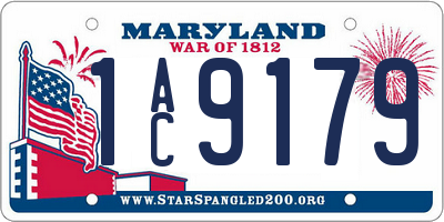 MD license plate 1AC9179