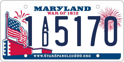 MD license plate 1AD5170
