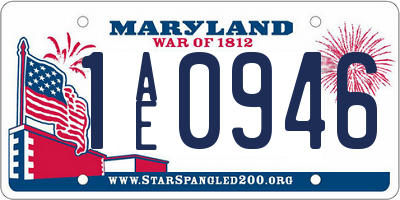 MD license plate 1AE0946