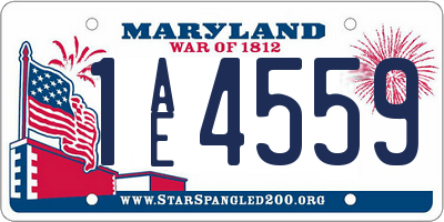 MD license plate 1AE4559