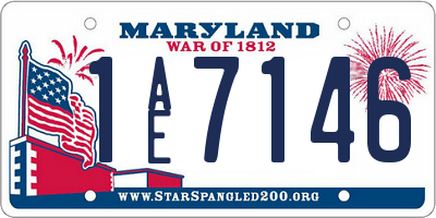 MD license plate 1AE7146