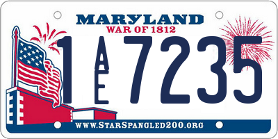 MD license plate 1AE7235
