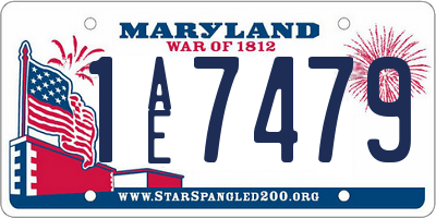 MD license plate 1AE7479