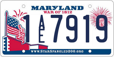 MD license plate 1AE7919
