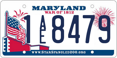 MD license plate 1AE8479