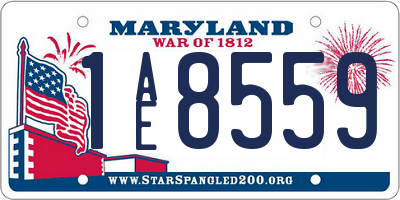 MD license plate 1AE8559