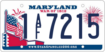MD license plate 1AF7215