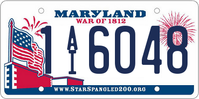 MD license plate 1AI6048