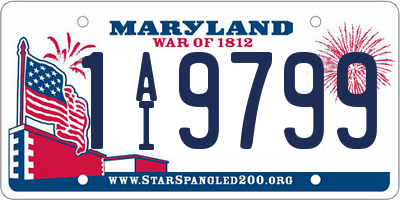 MD license plate 1AI9799