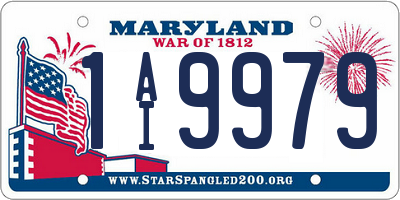 MD license plate 1AI9979