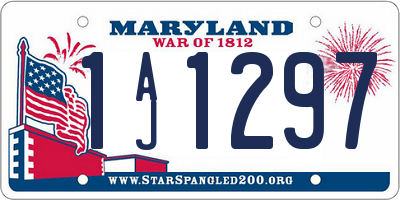 MD license plate 1AJ1297