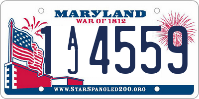 MD license plate 1AJ4559