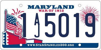 MD license plate 1AJ5019