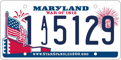 MD license plate 1AJ5129