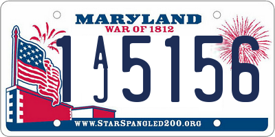 MD license plate 1AJ5156
