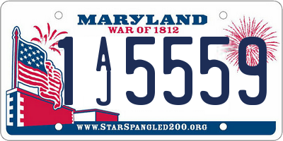 MD license plate 1AJ5559