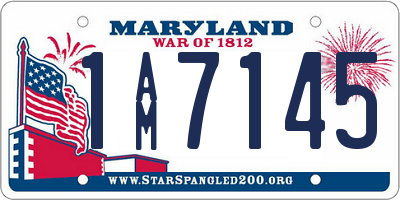 MD license plate 1AM7145