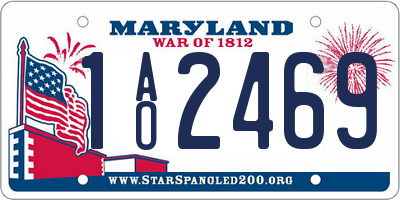 MD license plate 1AO2469