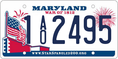 MD license plate 1AO2495