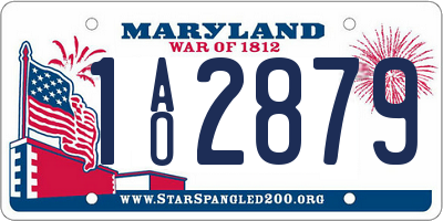 MD license plate 1AO2879