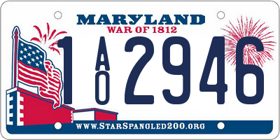 MD license plate 1AO2946