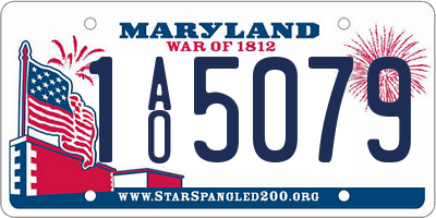 MD license plate 1AO5079