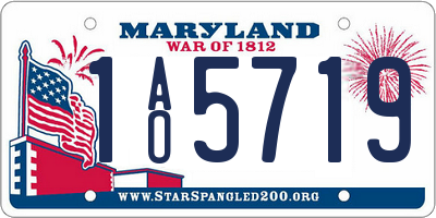 MD license plate 1AO5719