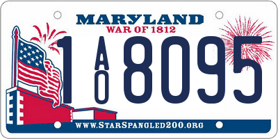 MD license plate 1AO8095