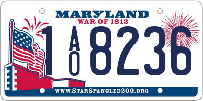 MD license plate 1AO8236