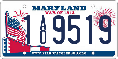 MD license plate 1AO9519