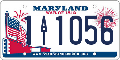 MD license plate 1AT1056