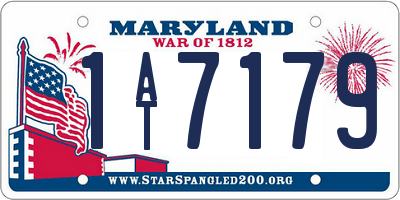 MD license plate 1AT7179
